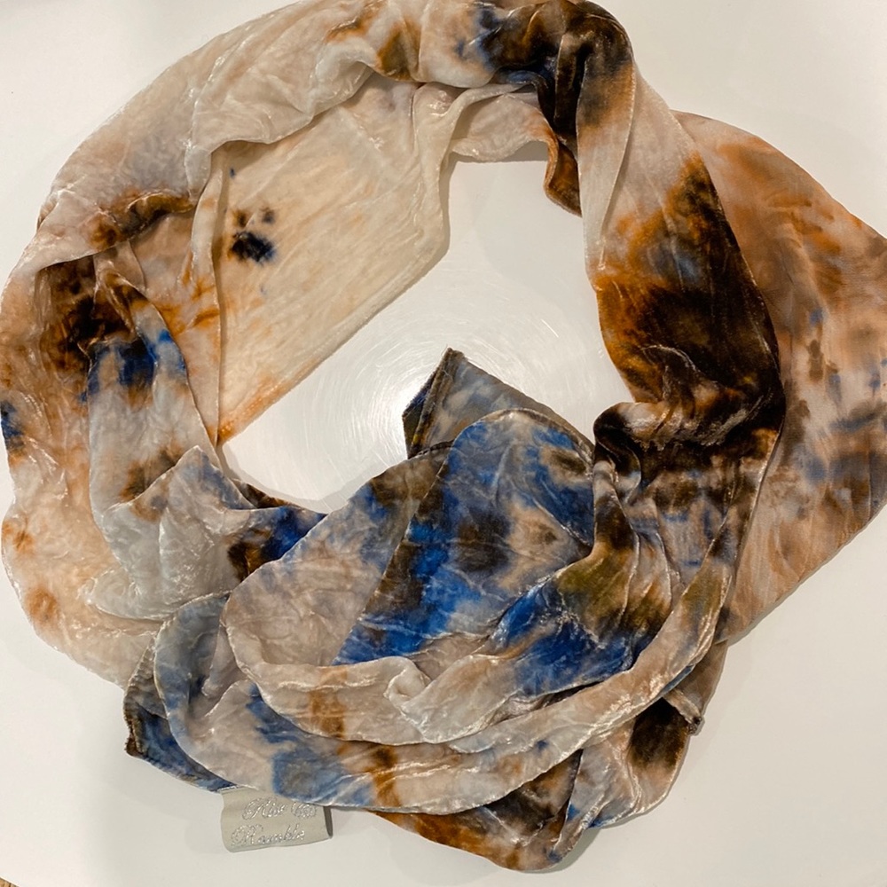 NWOT Rise & Ramble silk velvet scarf
